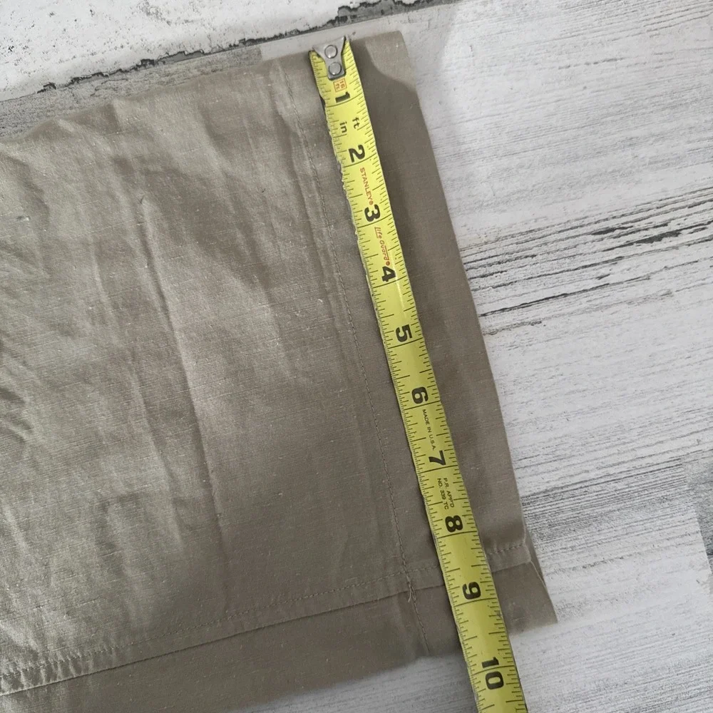 Banana Republic Linen Cargo Pants Womens 10 Tan‎ Convertible Hiking Beachy Comfy